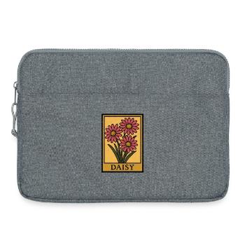 Cadre floral Daisy Trio - Sacoche pour ordinateur portable 15 pouces - gris chiné - Devant