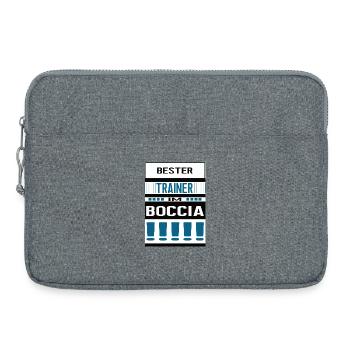 Boccia Trainer Bester Bocciatrainer Team - Laptoptasche 15" - Grau meliert - Vorne