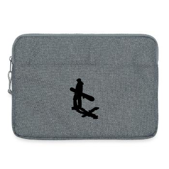 Planche à neige - Sacoche pour ordinateur portable 15 pouces - gris chiné - Devant