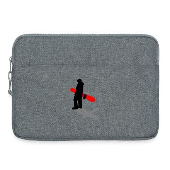 Planche à neige - Sacoche pour ordinateur portable 15 pouces - gris chiné - Devant