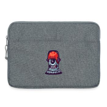 Schädel-Weltraumhelm - Laptoptasche 15" - Grau meliert - Vorne