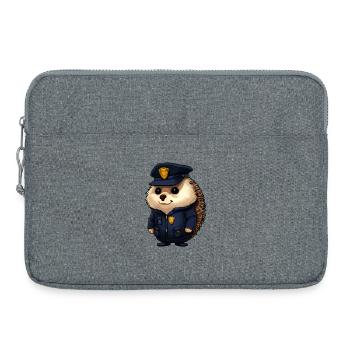 Police des hérissons - Sacoche pour ordinateur portable 15 pouces - gris chiné - Devant