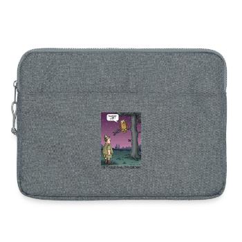 Reizbar-Eulen-Syndrom - Laptoptasche 15" - Grau meliert - Vorne