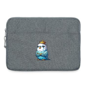 Wellensittich Wellensittichbesitzer Wellensittiche - Laptoptasche 15" - Grau meliert - Vorne