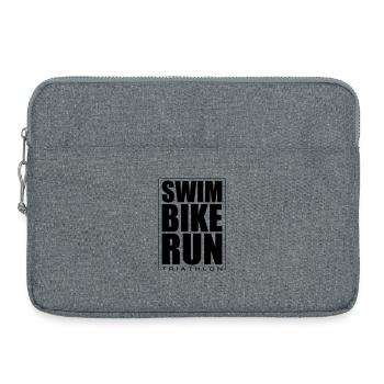 Triathlon Natation Course Cyclisme - Sacoche pour ordinateur portable 15 pouces - gris chiné - Devant