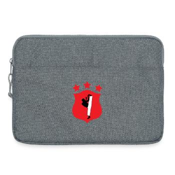 Capoeira - Combat - Danse - Sacoche pour ordinateur portable 15 pouces - gris chiné - Devant