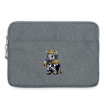 Zebra Beer King - Laptop bag 15" - heather grey - Front