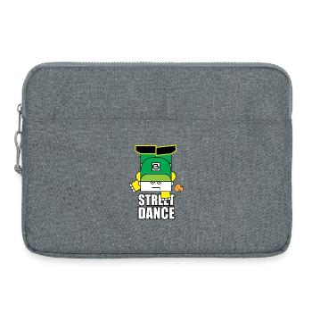 Bot de danse de la rue verte - Sacoche pour ordinateur portable 15 pouces - gris chiné - Devant