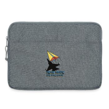 Dream bigger than your shadow - Laptoptasche 15" - Grau meliert - Vorne