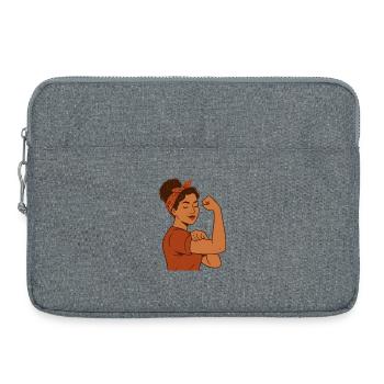 Strong Mom – Proud and Self-Confident Mother's Day - Laptop bag 15" - heather grey - Front