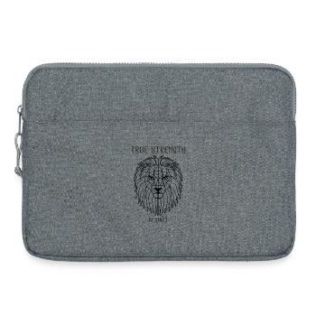 true strength is quiet - Laptoptasche 15" - Grau meliert - Vorne