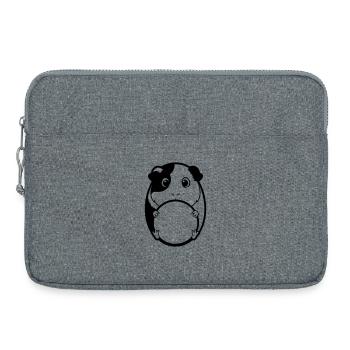 Fat guinea pig comic - Laptop bag 15" - heather grey - Front