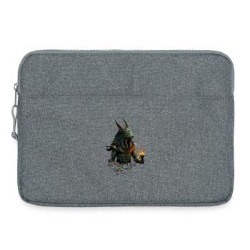 Dragon Prêtre du Feu Égyptien - Sacoche pour ordinateur portable 15 pouces - gris chiné - Devant