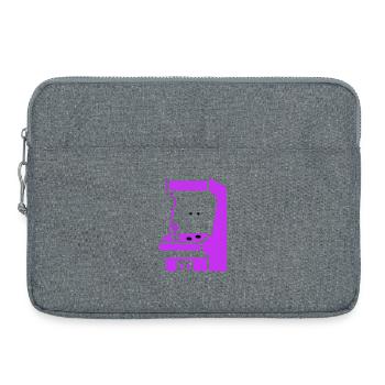 Machine à sous Arcade Silhouette - Sacoche pour ordinateur portable 15 pouces - gris chiné - Devant