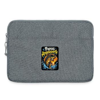 L’expert en pêche de papa - Sacoche pour ordinateur portable 15 pouces - gris chiné - Devant