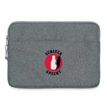 Schluckspecht | Bier | Specht | Vogel - Sacoche pour ordinateur portable 15 pouces - gris chiné - Devant