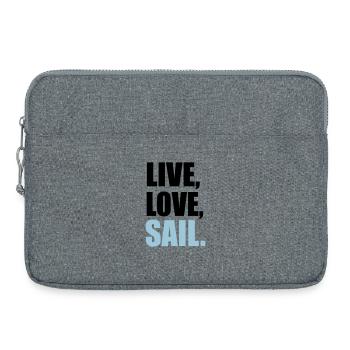 segeln - Laptoptasche 15" - Grau meliert - Vorne