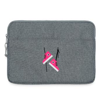 Chuckies - Laptoptasche 15" - Grau meliert - Vorne