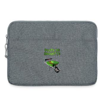 pilote de brouette - Sacoche pour ordinateur portable 15 pouces - gris chiné - Devant