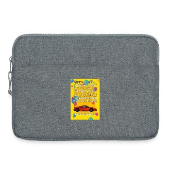 Voiture de sport italienne - Carte d’anniversaire - Sacoche pour ordinateur portable 15 pouces - gris chiné - Devant