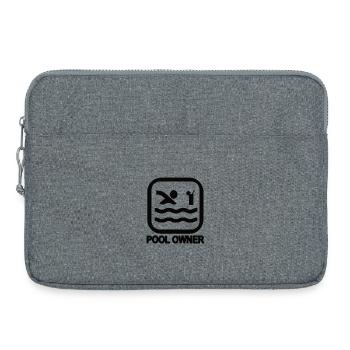 Propriétaire de piscine noir - Sacoche pour ordinateur portable 15 pouces - gris chiné - Devant
