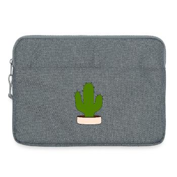 Cactus, cactus, plantes succulentes, plantes - Sacoche pour ordinateur portable 15 pouces - gris chiné - Devant