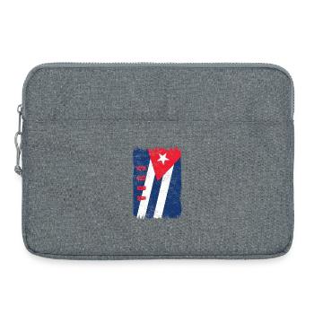 Cuba flag - Laptop bag 15" - heather grey - Front
