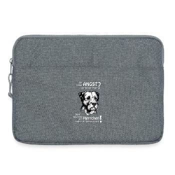 Afraid of Border Terriers? Master - Laptop bag 15" - heather grey - Front