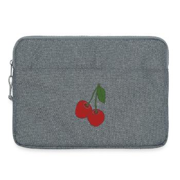 kirschen - Laptoptasche 15" - Grau meliert - Vorne