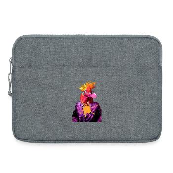 King rooster Pop Star - Laptop bag 15" - heather grey - Front