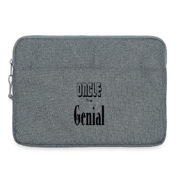 Oncle Trop Génial Tonton - Sacoche pour ordinateur portable 15 pouces - gris chiné - Devant