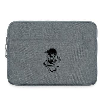 Skateboarding Graphics - Laptop bag 15" - heather grey - Front