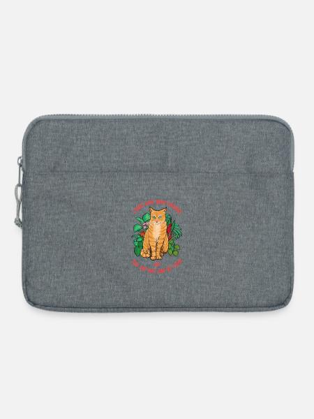 Katze nicht freundlich - Laptoptasche 15" - Grau meliert