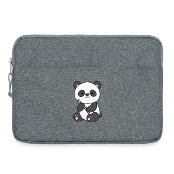 Panda Panda Ours - Sacoche pour ordinateur portable 15 pouces - gris chiné - Devant