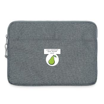Me prends pas pour une poire - Sacoche pour ordinateur portable 15 pouces - gris chiné - Devant
