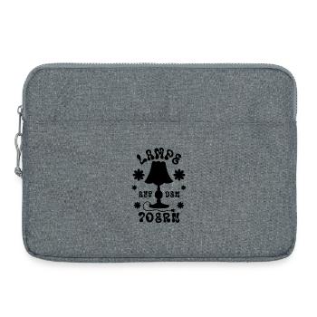 Lampe aus den 70ern - Laptoptasche 15" - Grau meliert - Vorne