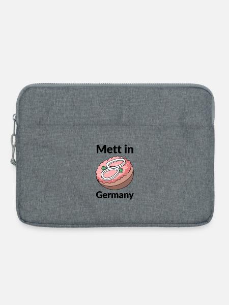 Mett in Germany - Laptoptasche 15" - Grau meliert