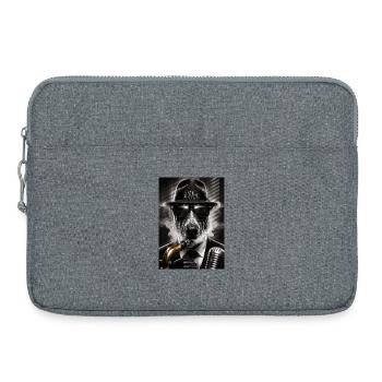 Dog in Jazz - Sacoche pour ordinateur portable 15 pouces - gris chiné - Devant