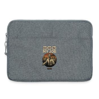 Ctrl+Alt+Del My Job - Laptop bag 15" - heather grey - Front