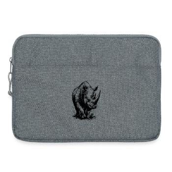 Rhinocéros : Cœur sauvage - Sacoche pour ordinateur portable 15 pouces - gris chiné - Devant
