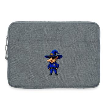 Policeman Wizard - Laptop bag 15" - heather grey - Front