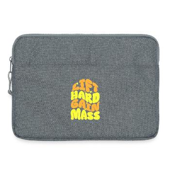 Living Christmas Greeting Lettering - Laptop bag 15" - heather grey - Front