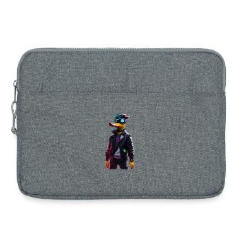 Cyber Pato Duck Digital Design - Laptop bag 15" - heather grey - Front
