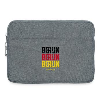 Berlin, Allemagne, mémoire de Berlin - Sacoche pour ordinateur portable 15 pouces - gris chiné - Devant