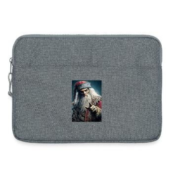 Scary Christmas Krampus Santa - Laptop bag 15" - heather grey - Front