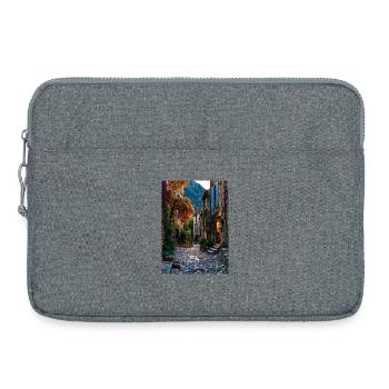Herbstgasse in Stone Village - Laptoptasche 15" - Grau meliert - Vorne