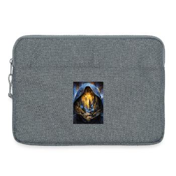 Hooded Inferno Forest - Laptop bag 15" - heather grey - Front