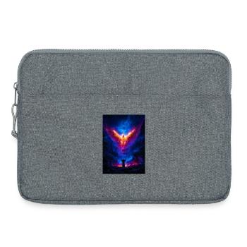 Phoenix Ascension Over Fiery Abyss - Laptop bag 15" - heather grey - Front