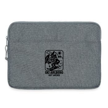 Ski Arlberg crazy funny - Laptop bag 15" - heather grey - Front