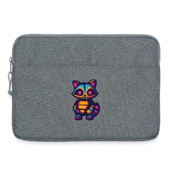 Raccoon Halloween Zombie - Laptop bag 15" - heather grey - Front